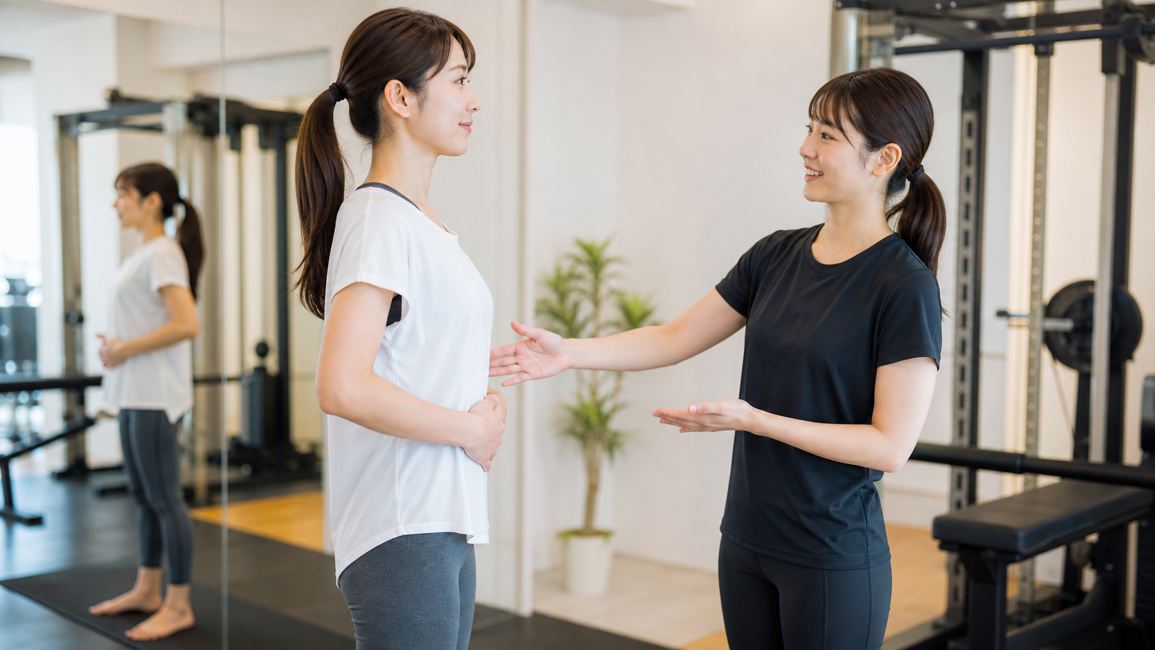 清潔感のある1フロアで動線がスムーズなジムのイメージ